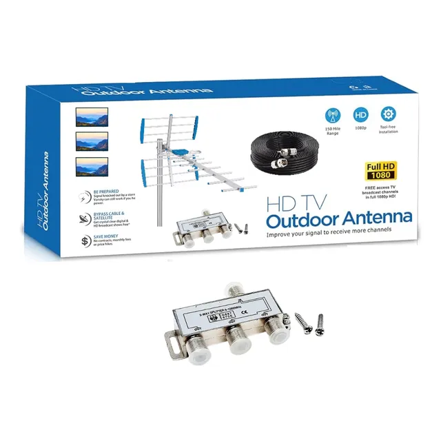 Antena Exterior Para Canales De Aire Permite Hasta 3 Tv
