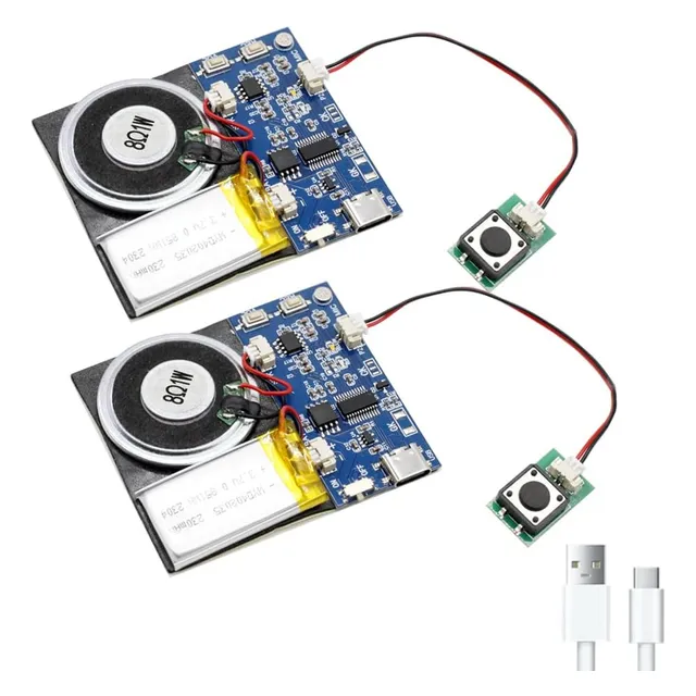Módulo De Sonido Con Altavoz Integrado, 16mb, Grabación Fáci