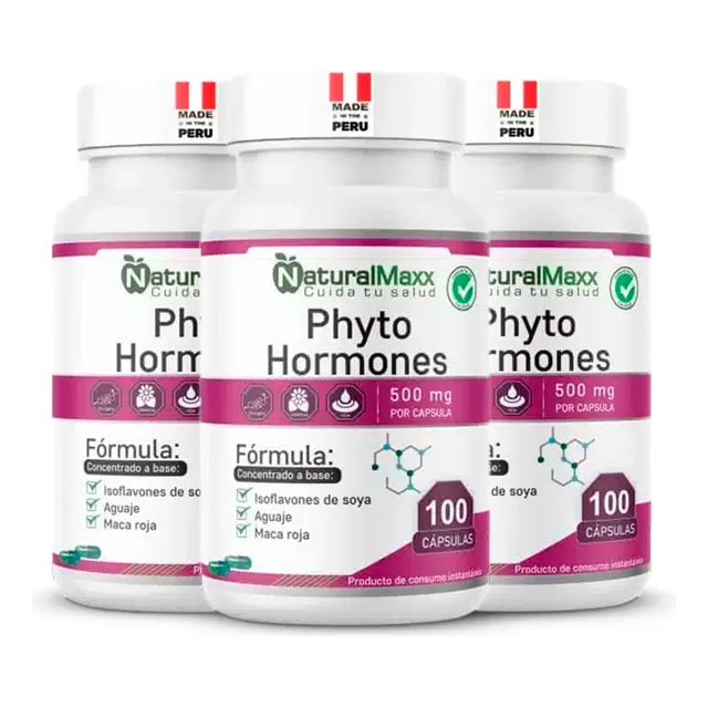 Phytohormones 100 Capsulas Fito Hormonas Naturalmaxx 3 Pack Sabor Sin Sabor
