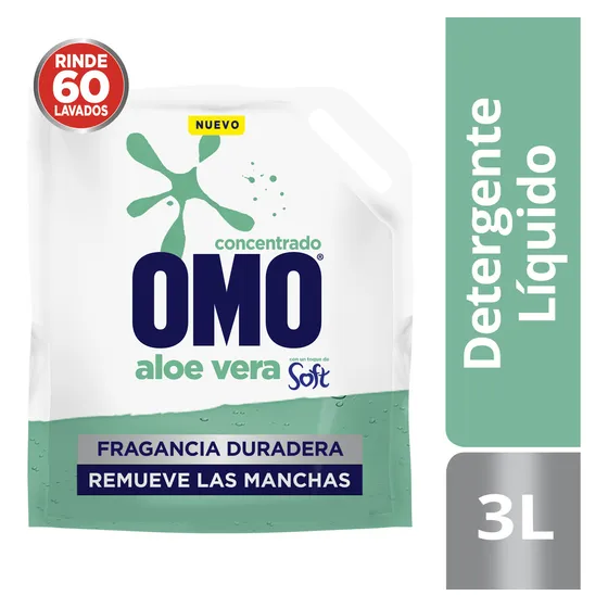 Detergente Liquido Aloe Vera Soft 3L Omo