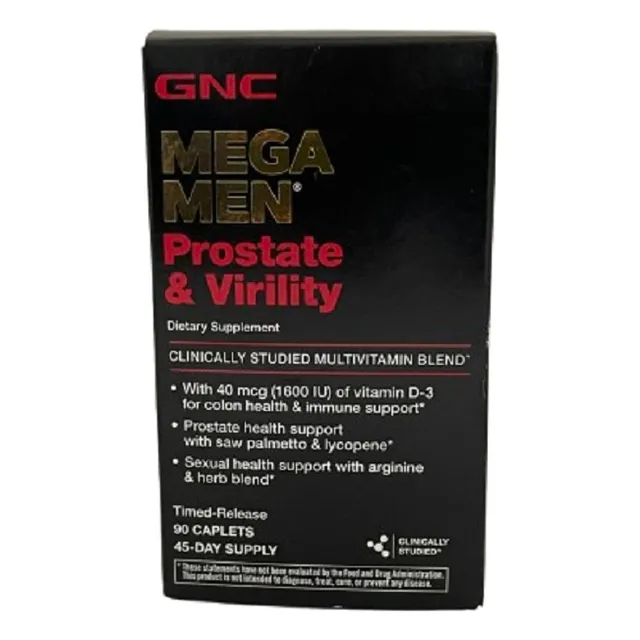 Mega Men Prostate & Virility  90caps Gnc Sin Sabor