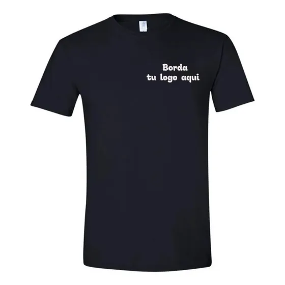 Remera De Algodon Con Imagen Personalizada Bordada
