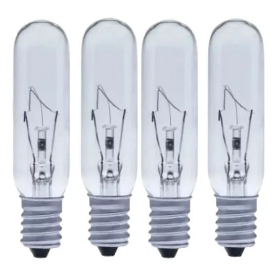 Paquete 4 Foco Tubular Lummi 40w Entrada E14 Campana Cocina