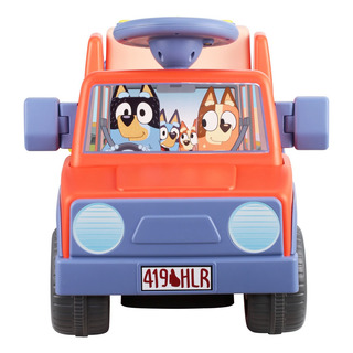Bluey Coche De Paseo De 6 Voltios Con Sonidos Batería De 6 V Color Naranja Claro Bluey Coche De Paseo De 6 Voltios Con Sonidos Batería De 6 V Color Naranja Claro