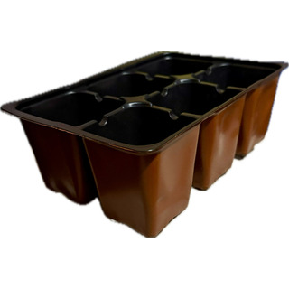 6 Charolas De Germinación De 6 Cavidades Six Pack Flexible 6 Charolas De Germinación De 6 Cavidades Six Pack Flexible