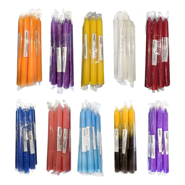Pack De 100 Velas Lisas 10 Colores A Elección 20cm