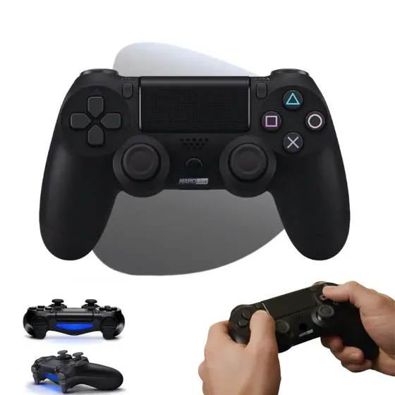 Controle Sem Fio Bluetooth Generico Compatível Ps4, Pc, Smart Tv E Celular Dual Shock Joystick Gamer