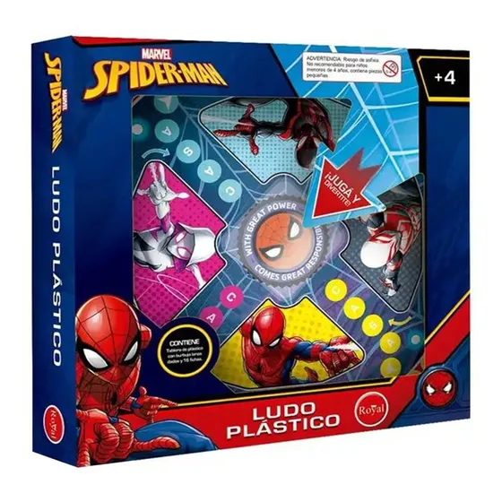 Juego De Mesa Ludo Plástico Marvel Spider Man Royal Febo