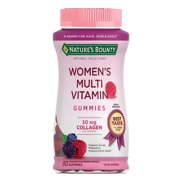 Multivitaminas Con Colágeno Nature's Bounty 80 Gomitas Bayas