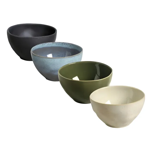 Kit C/ 4 Bowls Orgânico Em 4 Cores 558ml