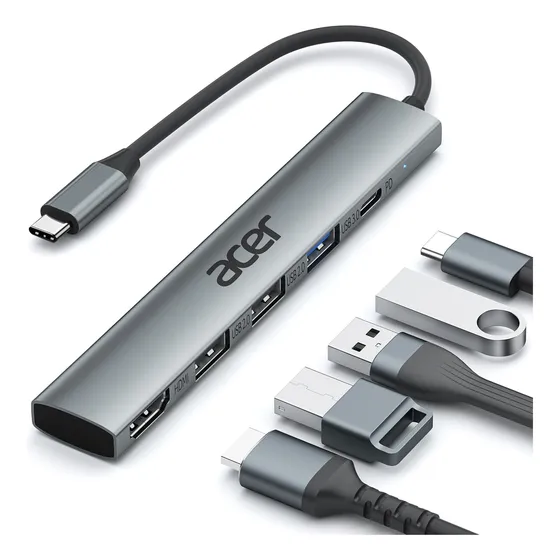 Acer Hub Usb C 5 En 1 Con Hdmi 4k