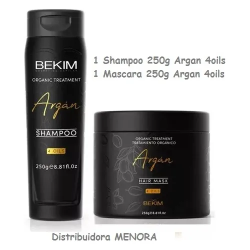 Bekim  Shampoo Argan Oils 250ml + Mascara Argan Oils 250ml