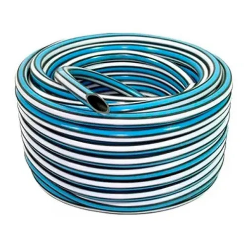 Manguera Reforzada Riego Jardin 1/2 Pulgadas X 25 Metros Color Verde/blanco