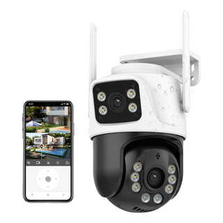 Cámara De Seguridad 6mp Wifi Ip Doble Lente Visión Nocturna Cámara De Seguridad 6mp Wifi Ip Doble Lente Visión Nocturna