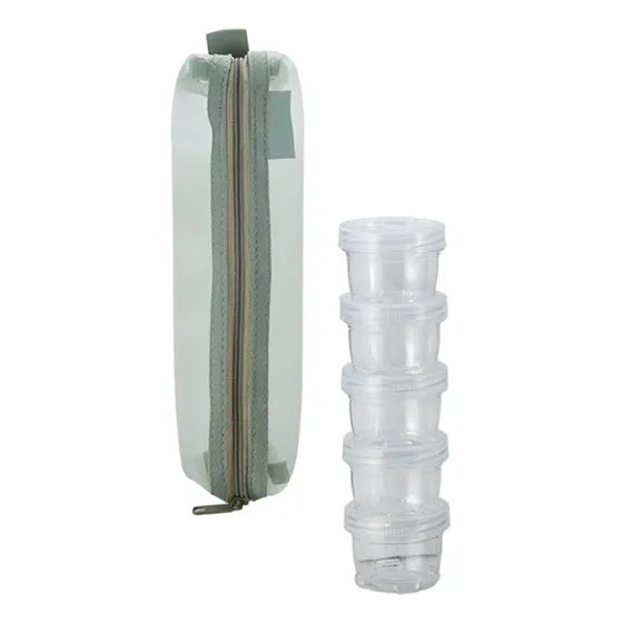 Caja De Condimentos Para Acampada, Recipientes Para Verde