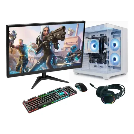 PC Gamer Completo BluePC FORCE, AMD Ryzen 5, Radeon RX, 8GB DDR4, SSD 256GB, Fonte 500W, Monitor LED 20" - PGBP-FOR142
