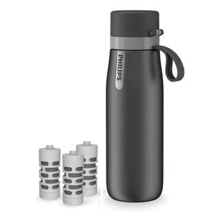 Philips Botella De Agua Filtrada De Acero Inoxidable Aislada Philips Botella De Agua Filtrada De Acero Inoxidable Aislada