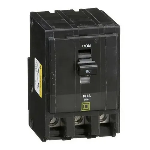 Interruptor Termomagnético Qo380 3 Polos 80a 10ka Schneider