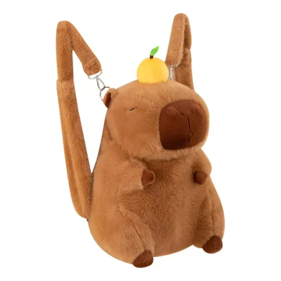 Mochila De Peluche De Capybara Kawaii Capibara Importado