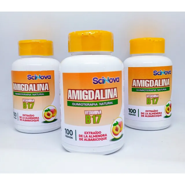 3 Fcos Vitamina B17, Amigdalina X 100 Capsulas X 500mg