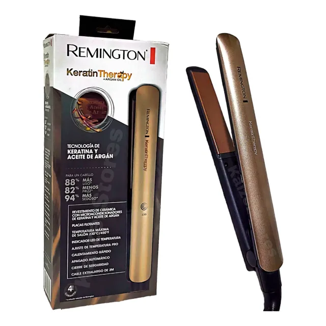 Plancha De Cabello Remington Keratina Therapy Y Argan Nuevas