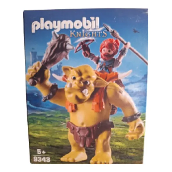 Playmobil 9343 - Knights: Trol Gigante Con Mochila Enano.