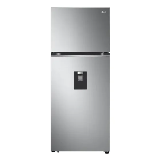 Heladera con freezer inverter LG VT40SPP color platinum silver con capacidad de 394L 220V