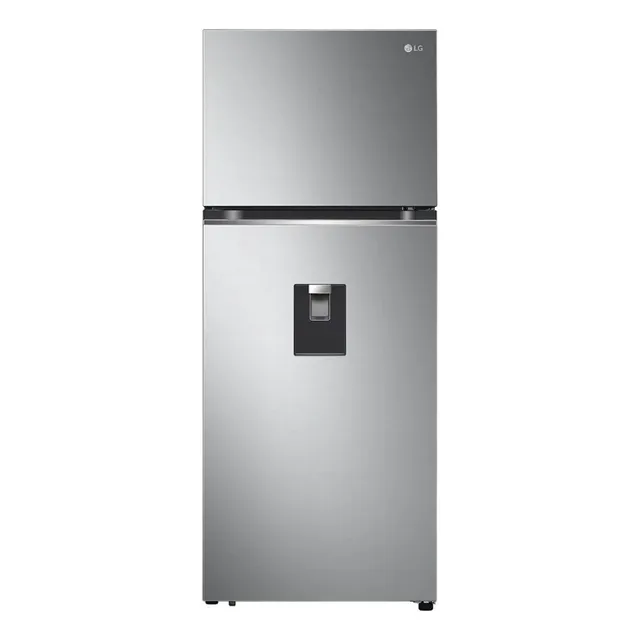 Heladera con freezer inverter LG VT40SPP color platinum silver con capacidad de 394L 220V