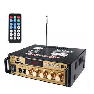 Amplificador De Audio Av-198bt De 2 Canales, 600w Amplificador De Audio Av-198bt De 2 Canales, 600w