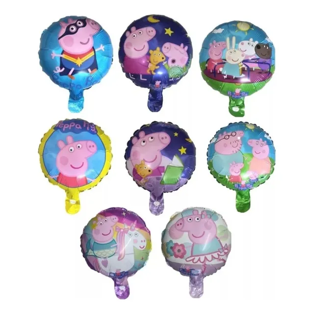8 Globos Peppa Pig Familia Retiro En Domicilio Del Vendedor