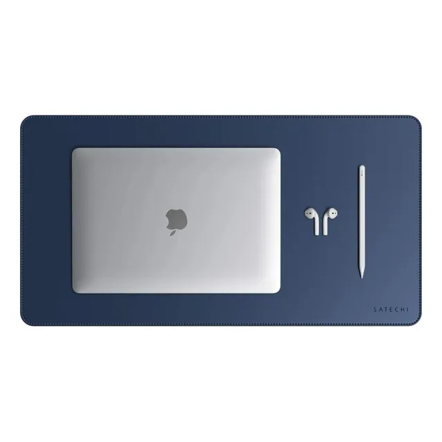 Mouse Pad De Escritorio Premium De Cuero Xxl Satechi Blue