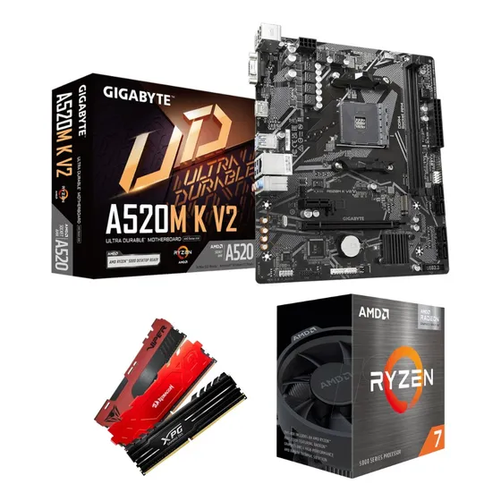 Kit Upgrade Amd Ryzen 7 5700g + A520m-k + 32gb 3200mhz