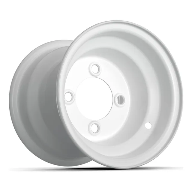 Gtw Rueda Acero Blanco Para Carrito Golf 8 X 7 Centrada In
