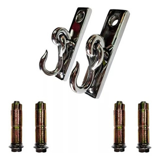 Par D Hamaqueros C Gancho Inoxidable Lambda C Tornillo Inox Par D Hamaqueros C Gancho Inoxidable Lambda C Tornillo Inox