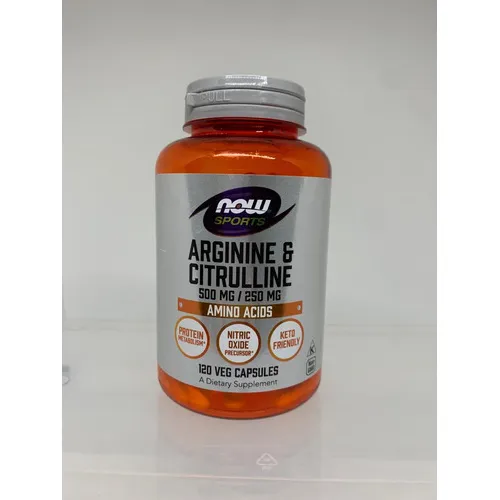 Vence May2023 Arginine & Citrulline 500mg 250mg - 120 Caps Sabor Sin Sabor