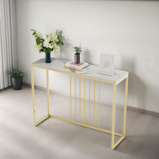 Mesa Consola Marmol Crendeza Recibidor Auxiliar Bufetera 1m Mesa Consola Marmol Crendeza Recibidor Auxiliar Bufetera 1m