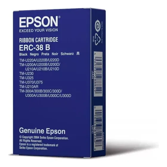 Cinta Epson Erc-38b Tmu-220 Bixolon Srp-270 Pack 3 Unidades