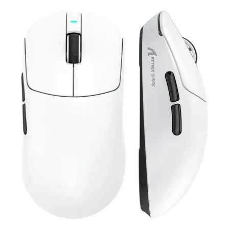 Mouse Attack Shark X8 Plus Ligero Gaming Tri-modo Paw3395pro Blanco