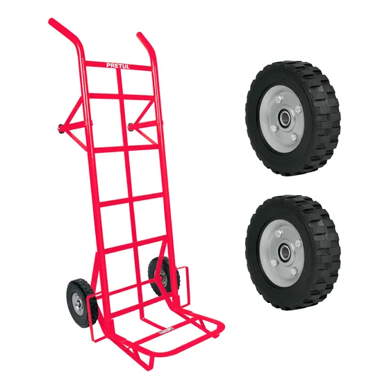 Diablo De Carga, 450kg + 2 Ruedas De Repuesto, Truper
