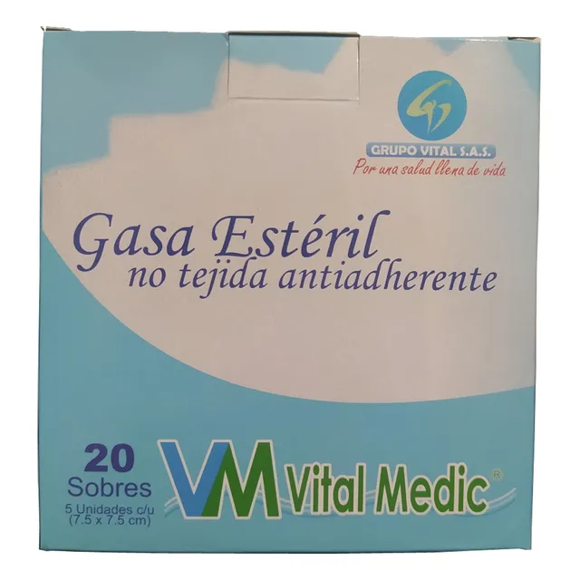 Gasa Esteril Antiadherente Caja X 20 Sobres