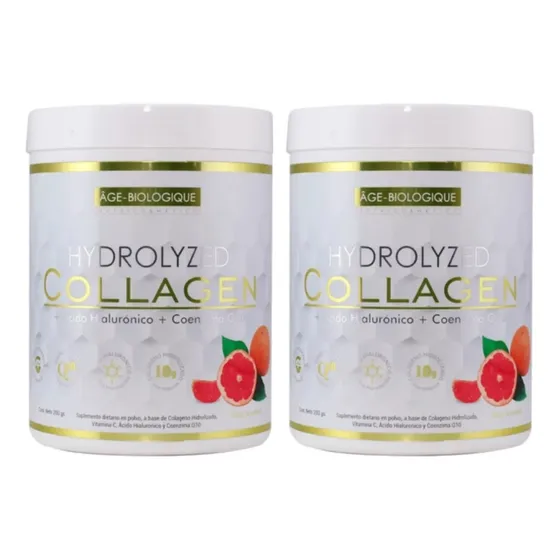 Colageno Hydrolizado Age Biologique Ac Hi Q10 Vitc Polvo X2