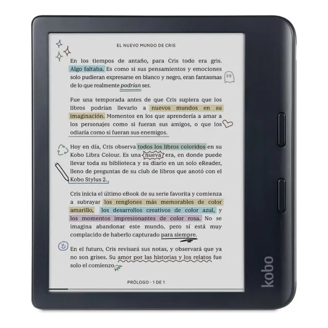 Lector E Reader Kobo Libra Colour Hd 7  - 32gb - Negro