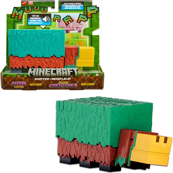Figura de acción 3.15 de Mattel Minecraft Hxm85 Sniffer