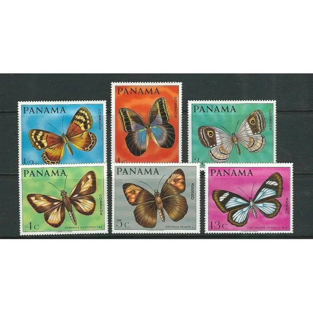 Estampillas Panamá 1968 - Mariposas Del Caribe
