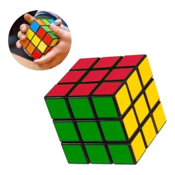 Cubo Mágico Grande Em Diversas Cores Tamanho 6cm