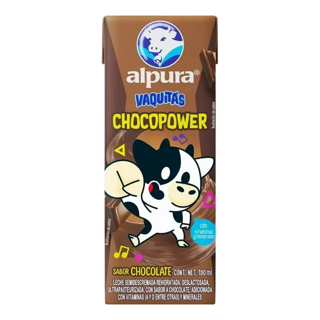 Leche Alpura Vaquitas Lechitas Sabor Chocolate 20 Pzs 190 Ml