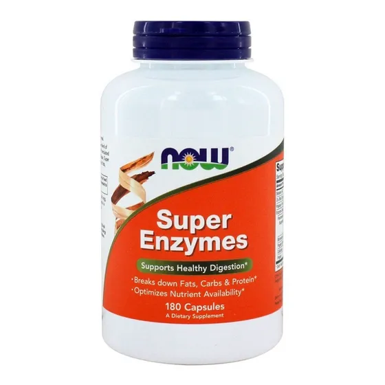 Super Enzimas Digestivas Now Foods 180 Cps Ultra Concentrado Sabor Se sabor
