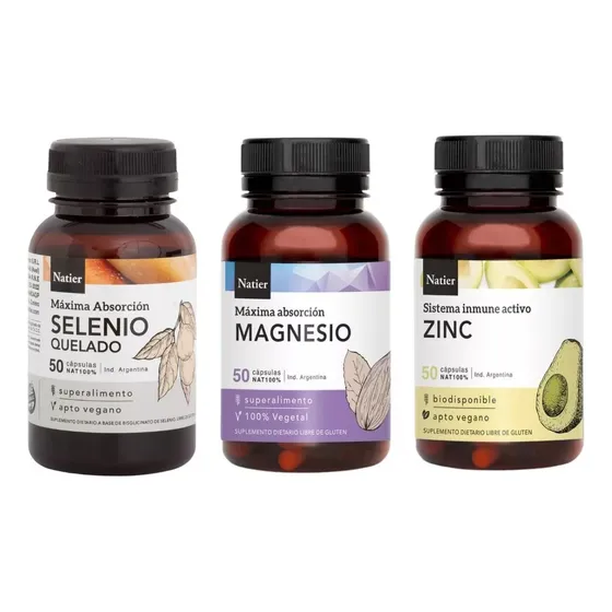 Plan Antigripal Magnesio + Selenio + Zinc X 50 Caps Natier