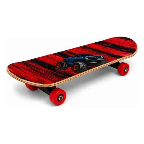 Skate amarelo com rodas azuis Cruiser Board 22 Comple | MercadoLivre
