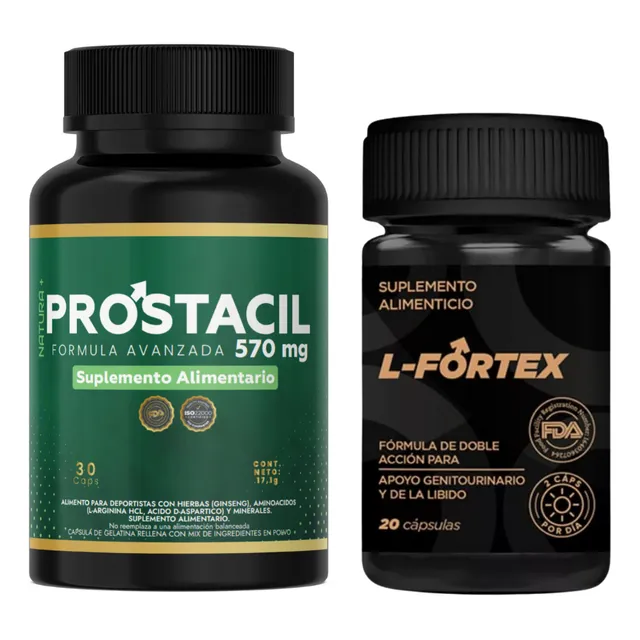L-fortex + Próstacil Pack 100% Original Suplemento Natural